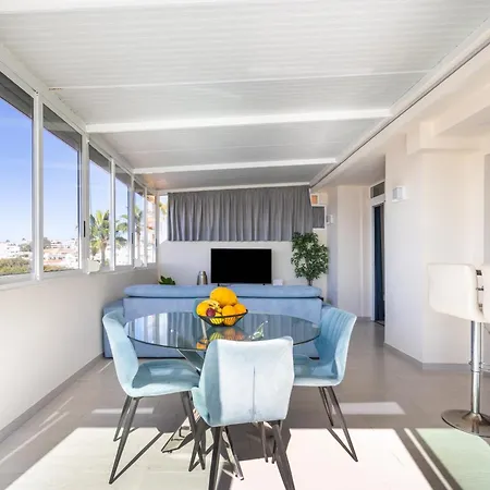 公寓 Magnificent Flat With Splendid Ocean Views 洛斯克里斯蒂亚诺斯